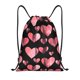 thumbnail image 1 of Fotbe Hearts Bolsa Mochila con Cordón Estampada, Bolsa de Gimnasio Deportiva, Bolsa Cinch, Bolsa con Cordón para Hombres y Mujeres-Medium, 1 of 6