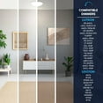 thumbnail image 5 of Luxrite 11 Inch LED Flush Mount Ceiling Light, 20W, 5 CCT Color Selectable, 1500 Lumens, Dimmable, Damp Rated, ETL Listed, 5 of 7