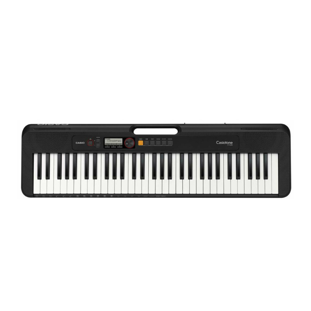 Casio Casiotone CT-S200 61-Key Portable Keyboard (Black) Bundle with Stand and Bench (3 Items)