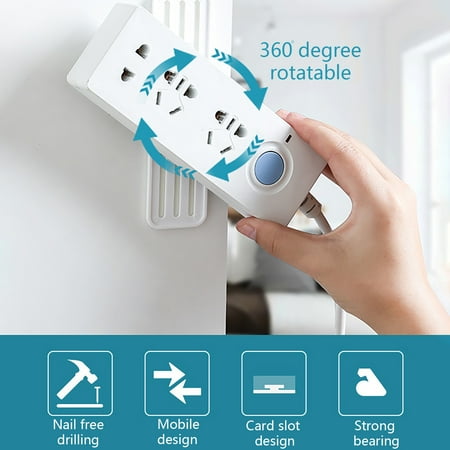 

SunhillsgraceStorage Saving Wall Smart Hidden Wall-Mounted Sliding Sticky Space Shelf Housekeeping & OrganizersHome Textile Storage