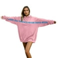 thumbnail image 1 of Chandail à Capuche Unisexe pour Couple, Design Câlin, Confortable, Sport, Tunique, Extra Grand, Rose P, 1 of 6