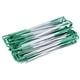 thumbnail image 1 of Grapas en forma de U galvanizadas, 100 piezas de clavijas galvanizadas artificiales de color verde medio, clavijas en forma de U galvanizadas de mayor durabilidad, 1 of 8