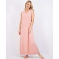 thumbnail image 5 of Real Essentials 3 Pack: Women's Soft Tank Nightgown Sleeveless Nightshirt Sleep Dress (Available In Plus Size), 5 of 6