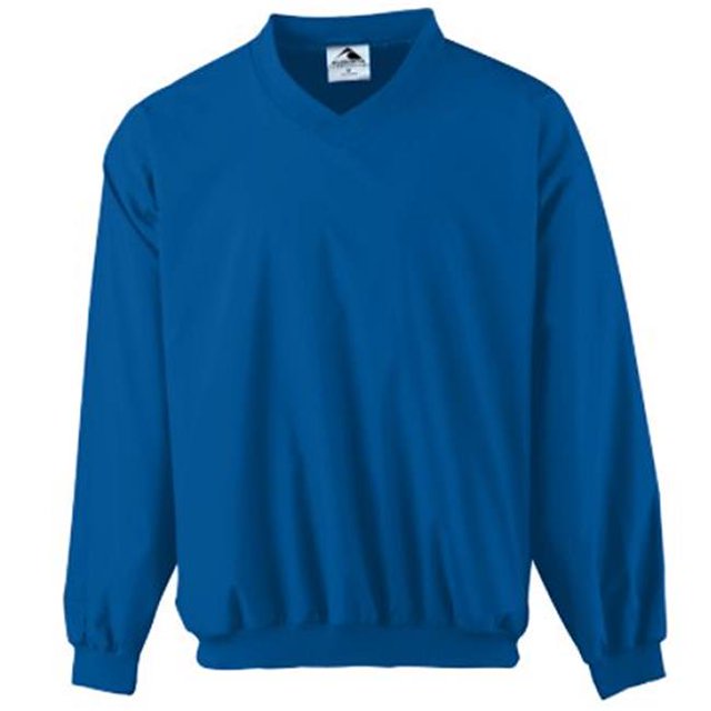 3415A Adult Micro Poly Windshirt & lined, Royal Blue - Small