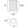 thumbnail image 2 of Maxim Lighting - LED Outdoor Wall Sconce - Outdoor Wall Mount - Zenith-12W 1 LED, 2 of 2