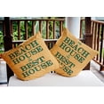thumbnail image 3 of 20" x 20" Simply Daisy Beach House Best House Indoor/Outdoor Pillow, Kelly Green Qty 1, 3 of 6