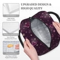 thumbnail image 3 of Rateoe Snowflakes and Hearts Pattern Lunch Bag Women, Lunch Box, Lunch Bag, Small Leakproof Lunch Tote Large Capacity Reusable Insulated Cooler Lunch Container, 3 of 6