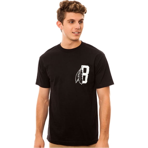 Black Scale - Camiseta gráfica para hombre con logotipo de The Feather B, color negro, pequeña