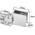 thumbnail image 2 of Stainless Steel Glass Door Hinge Clip - 4 Pieces, For Kitchen Cabinet, Showcase, Shower, Cupboard Door Opening Angle - Banmo, 2 of 2