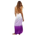 thumbnail image 2 of Colorful Dip Dye Beach Wrap Sarong With Fringe, Dip Dye Purple, Size: One Size, Uluwatu Style, 2 of 4