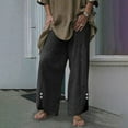 thumbnail image 2 of BLVB Summer Beach Pants for Women Casual Lightweight Baggy Wide Leg Pants Elastic High Waist Womens Palazzo Pants, 2 of 4