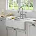 thumbnail image 4 of KRAUS Turino Workstation 33” Farmhouse Reversible Apron Front Fireclay Single Bowl Kitchen Sink with Accessories in Gloss White, 4 of 8