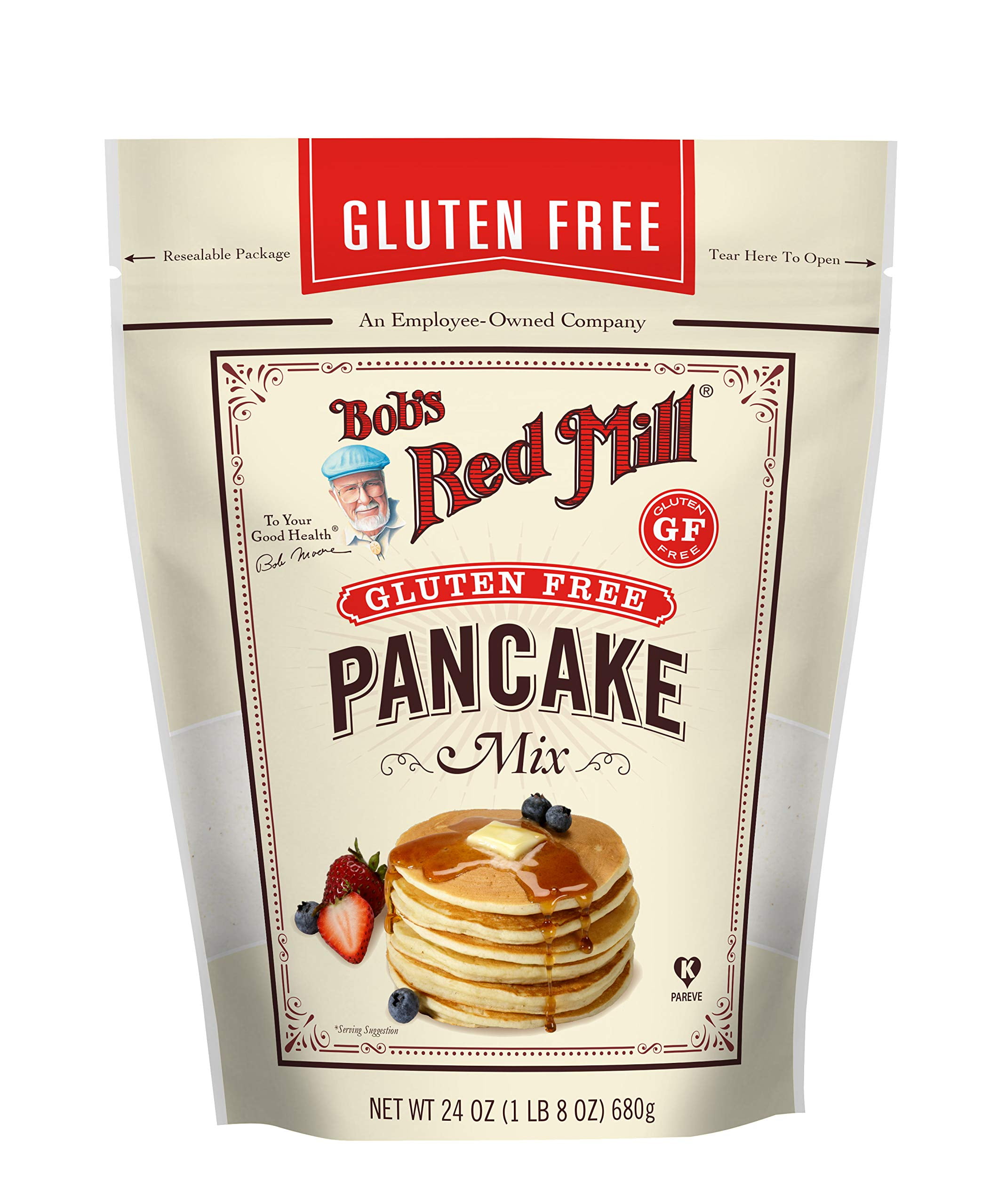 Bob's Red Mill Gluten Free Pancake Mix, 24-ounce (Pack of 4)