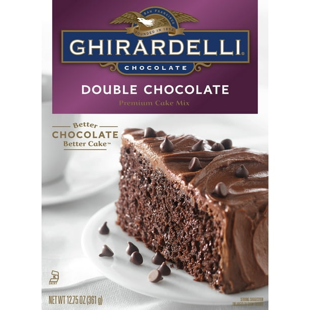 GHIRARDELLI Double Chocolate Cake Mix, 12.75 ounces