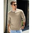 thumbnail image 4 of COOFANDY Mens Sweater Crewneck Pullover Long Sleeve Lightweight Sweater Plain Knit Silm Fit, 4 of 10