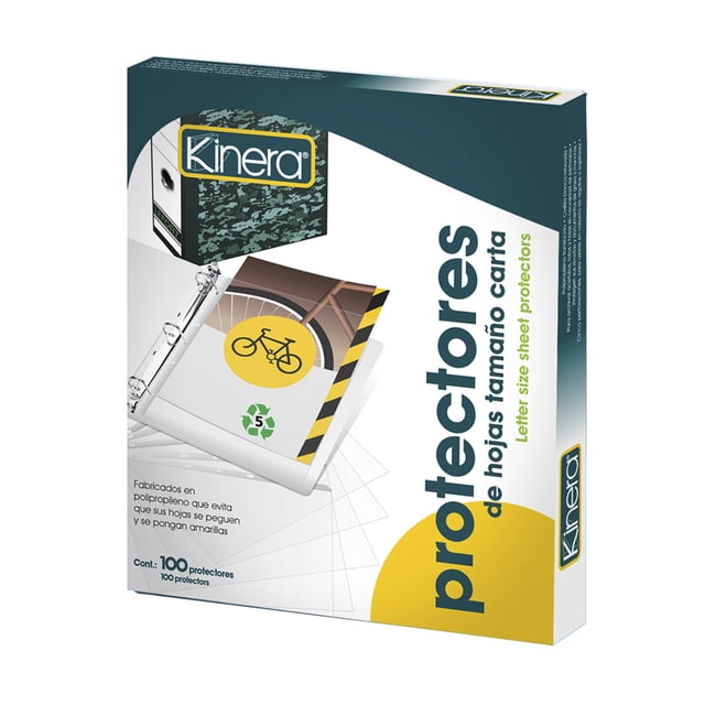 Protector de hojas carta KINERA 360