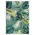 thumbnail image 2 of World Rug Gallery Contemporary Tropical Floral Leaves Non Slip Area Rug - GREEN 5'X7', 2 of 8