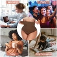 thumbnail image 6 of Lilvigor Women's High-Waist Seamless Body Shaper Briefs Firm Control Tummy Thong Shapewear Panties Girdle Shaping Underwear for Wedding Mother's Day, 6 of 7