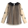 thumbnail image 2 of Richie House Girls' fashion Top with flowers and pearls RH1050, 2 of 2