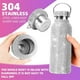 thumbnail image 2 of Botella térmica - Botella térmica de acero inoxidable Botella de agua recargable con cadena (500 ml, plateada), 2 of 5