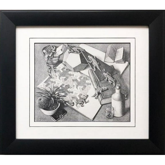 M.C.Escher "Reptiles" 1943 FRAMED Art Generic