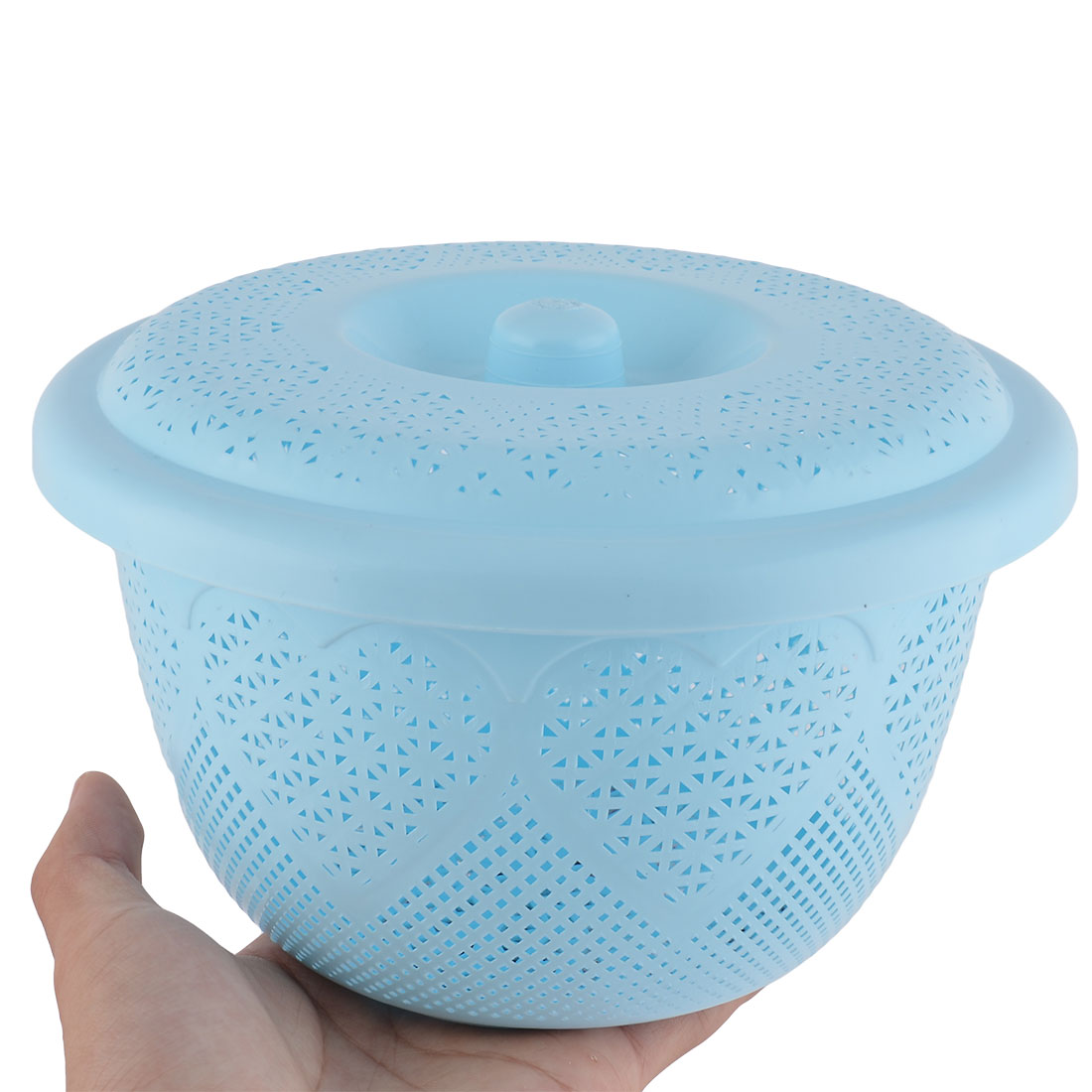 Home Plastic Fruit Vegetable Washing Strainer Basket Container Light