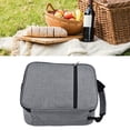 thumbnail image 3 of M Buder Bolsa Térmica de Almuerzo de Tela Oxford para Picnic Acampar y Oficina con Gran Capacidad Aislamiento Prolongado Ligera y Portátil Gris 24 x 26.5 cm / 9.5 x 10.4 in, 3 of 9