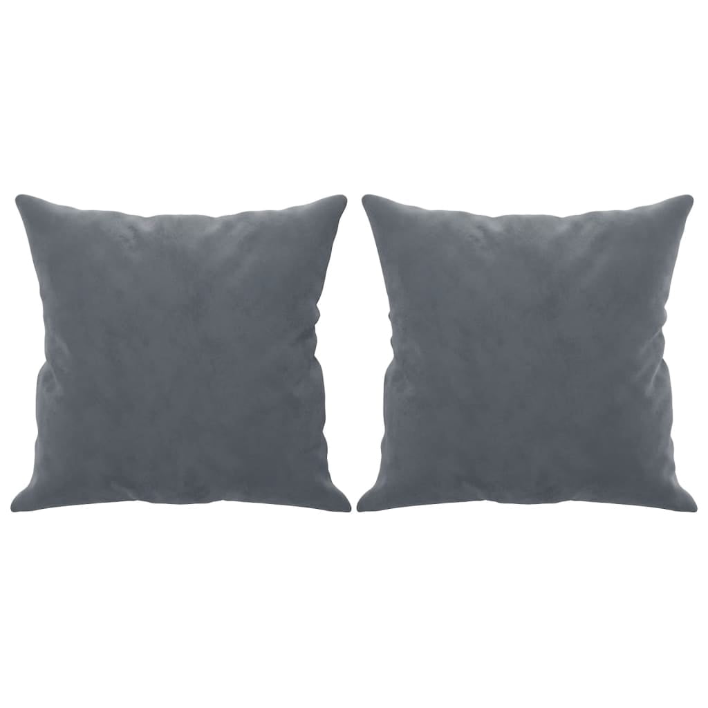 vidaXL 2-Seater Sofa with Throw Pillows Accent Loveseat for Living Room Velvet