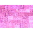 thumbnail image 1 of Ahgly Company Indoor Rectangle Patchwork Purple Transitional Area Rugs, 2' x 4', 1 of 4