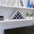 thumbnail image 4 of Flash Furniture Sheehan Collection White Wash Rustic Flag Case, 4 of 13