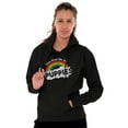 thumbnail image 4 of Had Me At Puppies Funny Rainbow Dog Unisex Plus Fleece Graphic Hoodie Brisco Brands 2X, 4 of 5