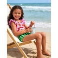 thumbnail image 3 of Lanbubble Girls Ruffle Tankini Swimsuit High Waisted 2 Piece Bathing Suit Beach Swimwear For Toddler Girl 5-6 Years, 3 of 8