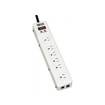 Tripp Lite Surge Protector Power Strip 120V RJ11 RT Angle 6 Outlet Metal 15' Crd
