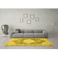 thumbnail image 3 of Ahgly Company Machine Washable Indoor Rectangle Persian Yellow Traditional Area Rugs, 3' x 5', 3 of 4