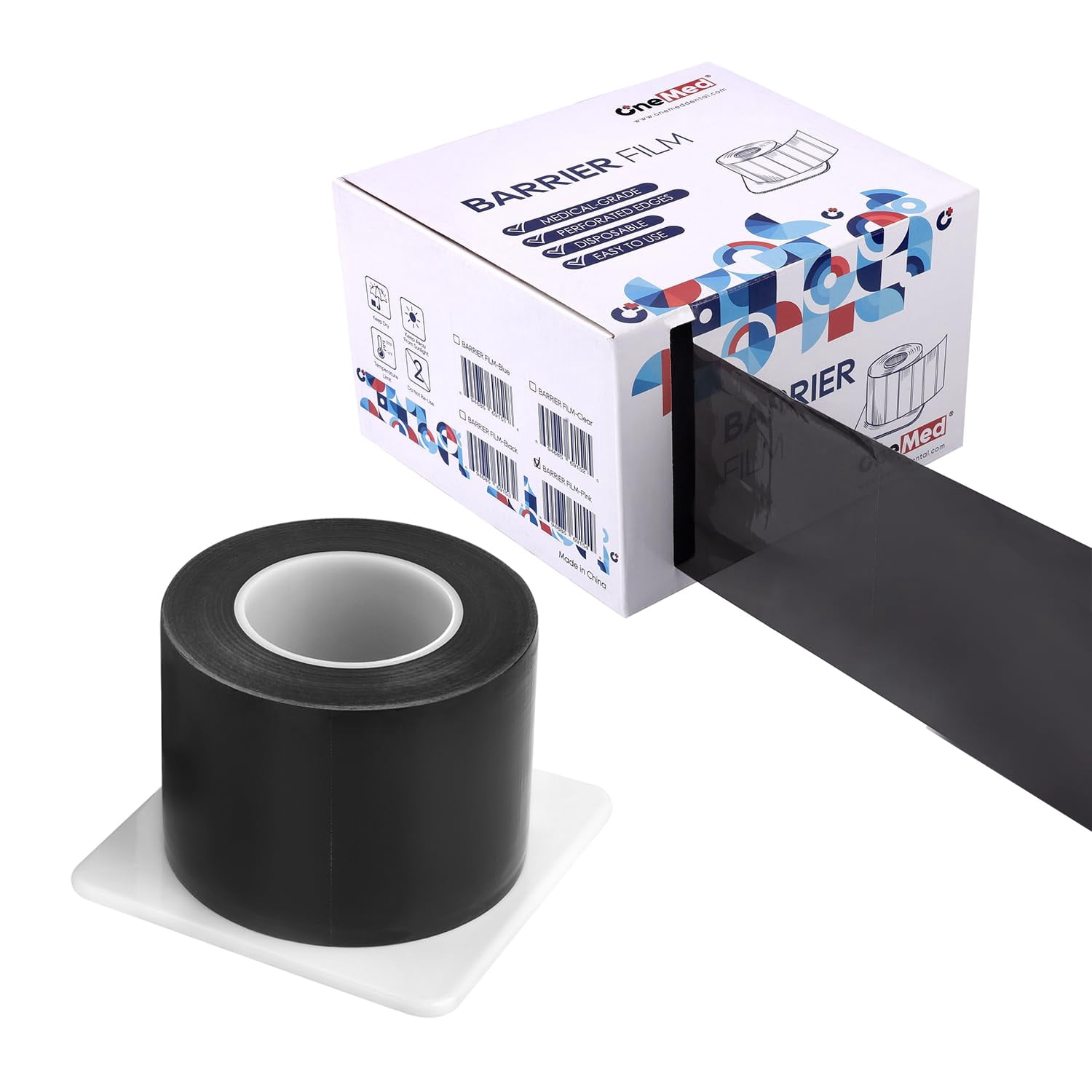OneMed Dental Barrier Film Roll 4" x 6" Disposable Dental Barrier Tape