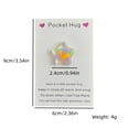 thumbnail image 3 of Valentine's Day Pocket Hug Greeting Card With Star Charm, Yellow 1 Star & Card For Expressing Love And Affection, 3 of 5