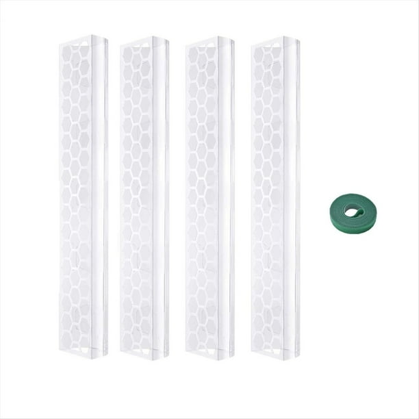 4 Postes de de Plástico de 17 Pulgadas para Plantas Monstera, Diseñados Específicamente para Plantas Trepadoras, Soporte de Planta Apilable