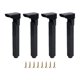 thumbnail image 1 of 4 piezas de patas de mesa plegables con tornillos, soporte resistente, patas de muebles versátiles, 35 centímetros, 1 of 9