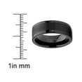thumbnail image 5 of Metal Masters Mens Tungsten Ring Black Wedding Band High-Polish Comfort-fit 8mm, 5 of 7