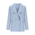 thumbnail image 5 of Wiyuqeen Oversized Blazers for Women Notch Collar Business Work Blazer Suits Long Sleeve Solid Casual Dressy Jacket Coats, 5 of 8
