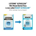 REACH Listerine Ultraclean Dental MMF7 Floss, Plaque Remover, Shred Resistant, Waxed, Gentle on