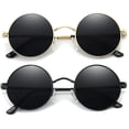 thumbnail image 1 of Vintage redondo John Lennon gafas de sol polarizadas para hombres mujeres círculo Hippie gafas de sol huangjie unisex, 1 of 2