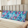 thumbnail image 4 of KLL Ultra Soft Microfiber Body Pillow Cover/Pillowcases 20"x54" with Hidden Zipper Closure-Wls And Flowers, 4 of 5