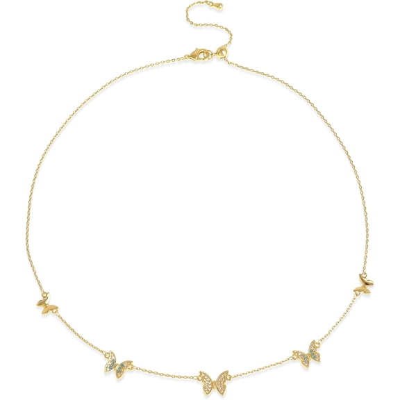 Gold Beaded Charm Choker Necklaces for Women, Dainty Cute Rainbow Crystal Rhinestone Dangle Pendant Necklace Prom Fashion Jewelry Gift