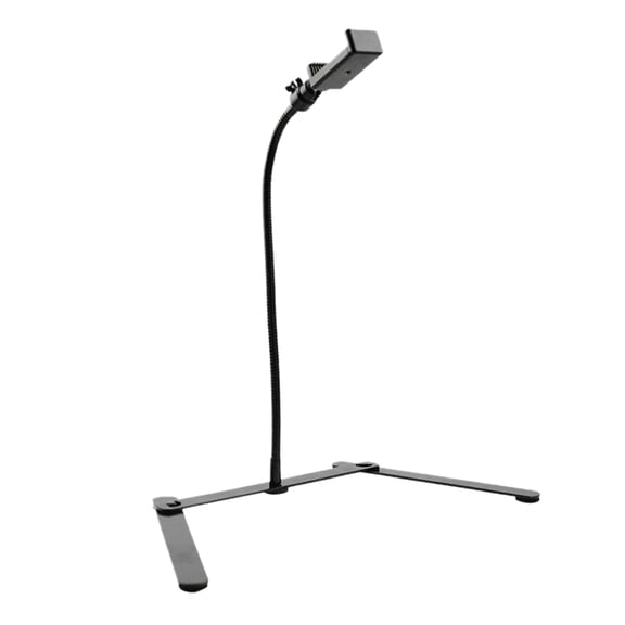 Adjustable Tripod with Cellphone Holder, Overhead Phone Mount, Table Top Teaching Online Stand for Streaming