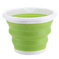 thumbnail image 1 of Large Capacity Foldable Sand Buckets Household Leakproof Buckets Excellent for Gardening House Cleaning  Gray 10L, 1 of 8