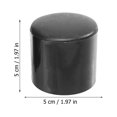 thumbnail image 2 of Cylindrical Door Handle for Sliding Doors Black Plastic 6 Pieces 0.5 Inch Diameter, 2 of 8