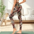 thumbnail image 3 of Renewold Red Firework Pattern Yoga Pants with Pockets for Women Stretch High Waisted Tummy Control Workout Tights Buttery Soft Graphic Leggings Sportswear Basic Pants, L, 3 of 8