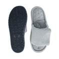 thumbnail image 3 of Isotoner  Sculpted Terry Adjustable Open Toe Slide Slippers (Women), 3 of 5
