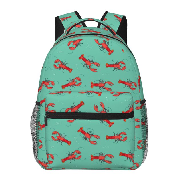 Easygdp Cartoon Lobsters 4 Mochila Ergonómica Versátil para Laptop - Múltiples Bolsillos, Correas Ajustables, Unisex para Escuela, Viajes y Actividades al Aire Libre-One Size